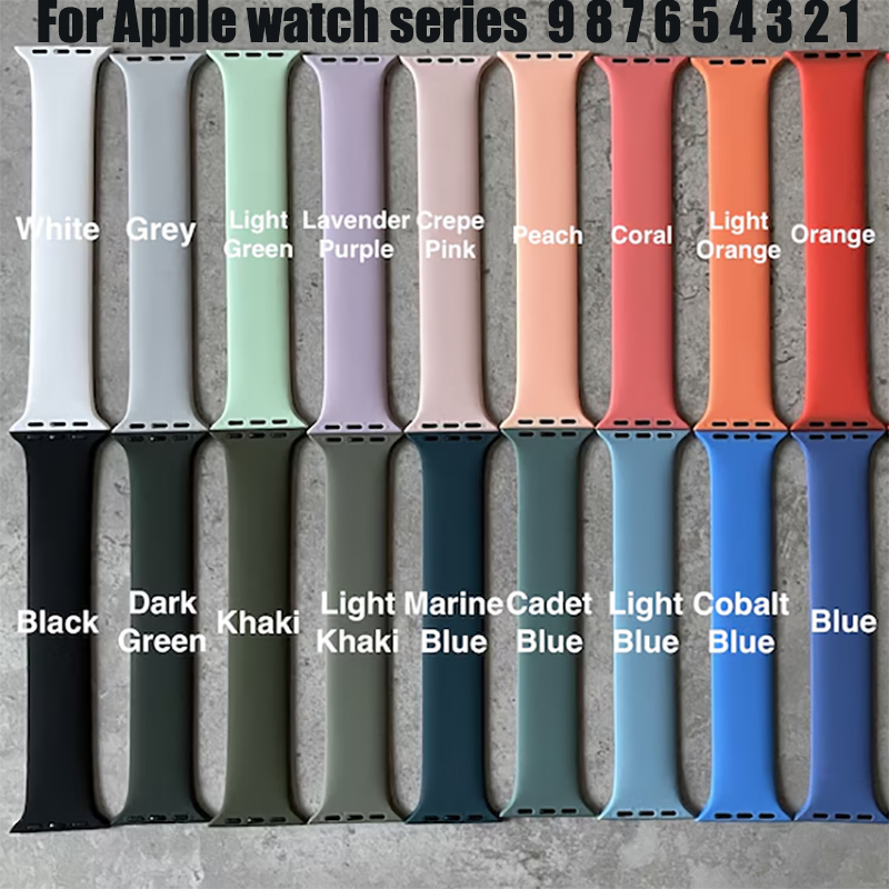 Silicone Sport Band - Solo Loop Silikon für Apple Watch