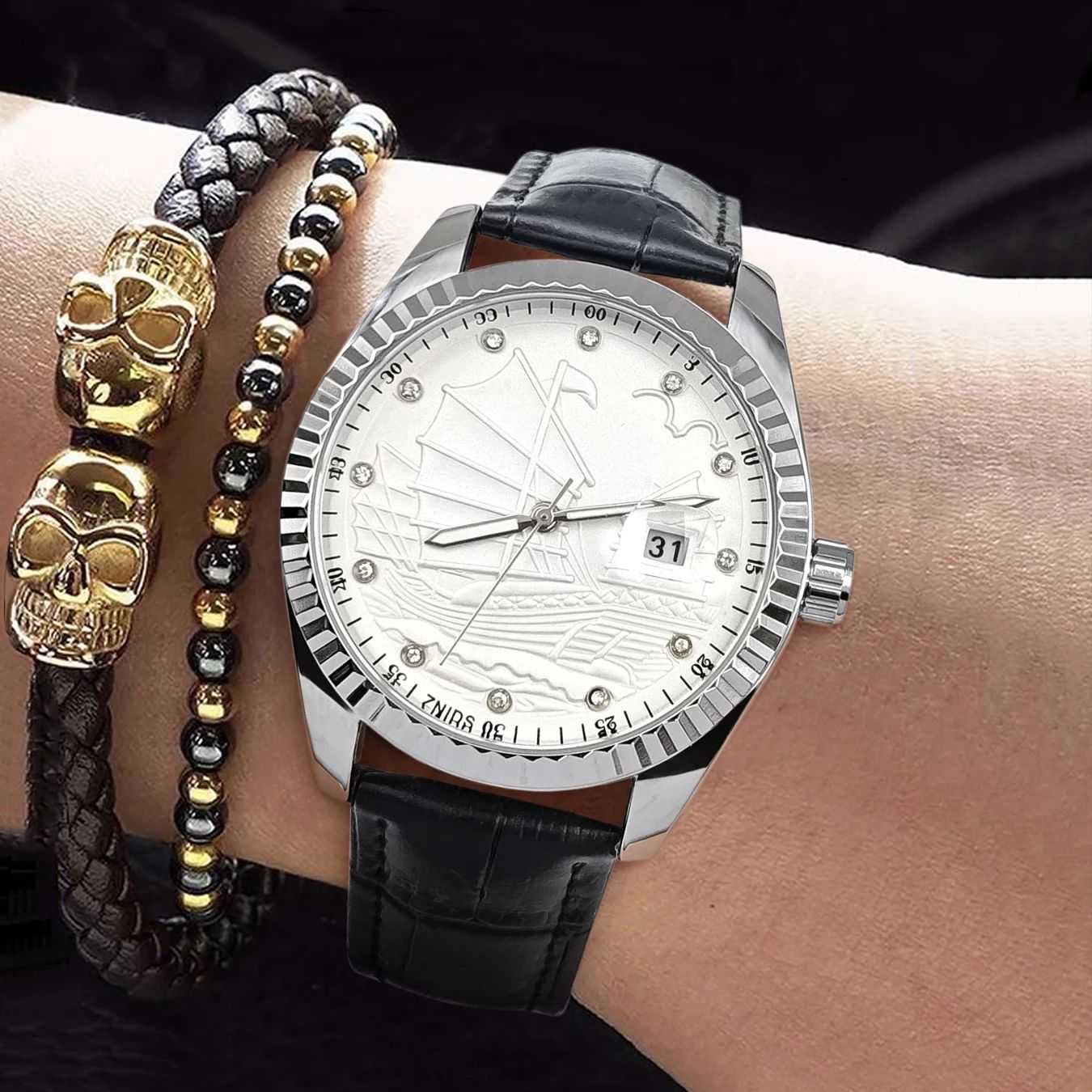 Smartwatch Watches Best Gift For Men - High-End-Luxus-Herrenuhren im europäischen und amerikanischen Stil,