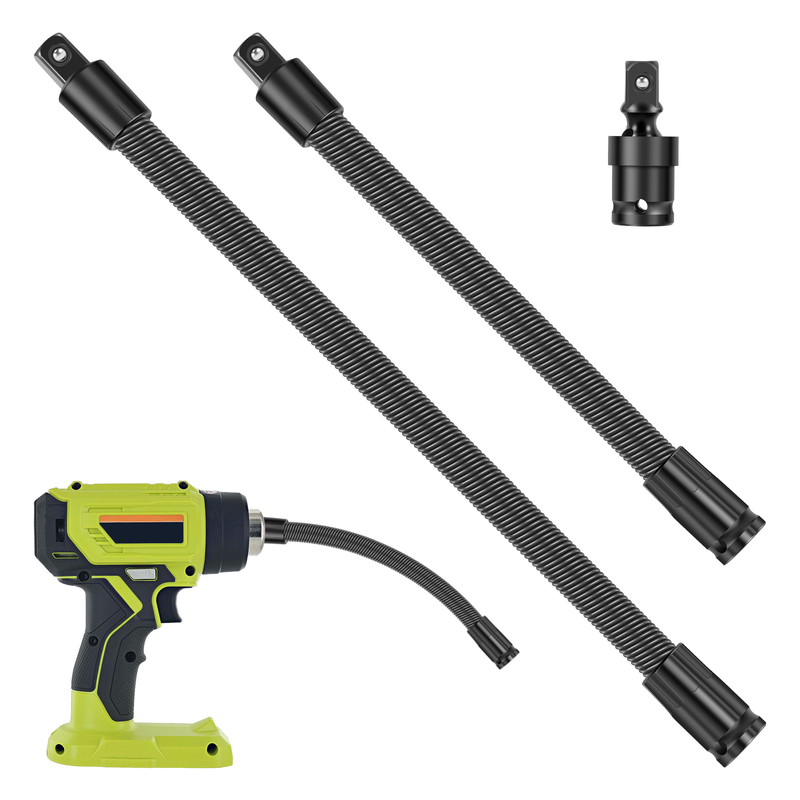Spring Bar Tool - 1/2 Zoll Flexibler Steckschlüssel-Verlängerer mit Federschaft,