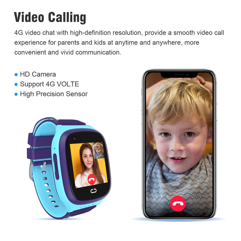 Smartwatch Watches For Kid Boy With Gps - Telefonuhr Android 4G GPS Nano SIM-Karte