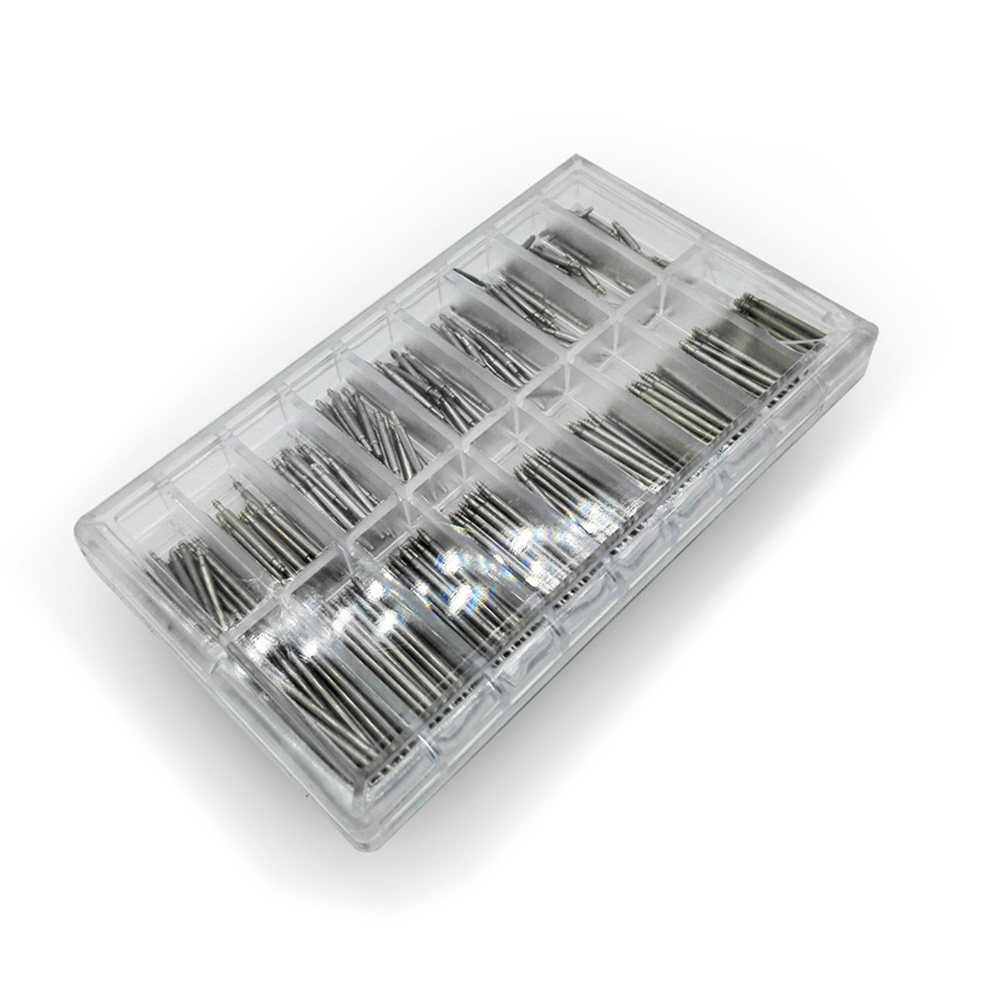 Spring Bar Tool - 360 Stück Ohrfederstangen aus Edelstahl, Doppelflansch-Uhrenarmband-Reparaturwerkzeug,