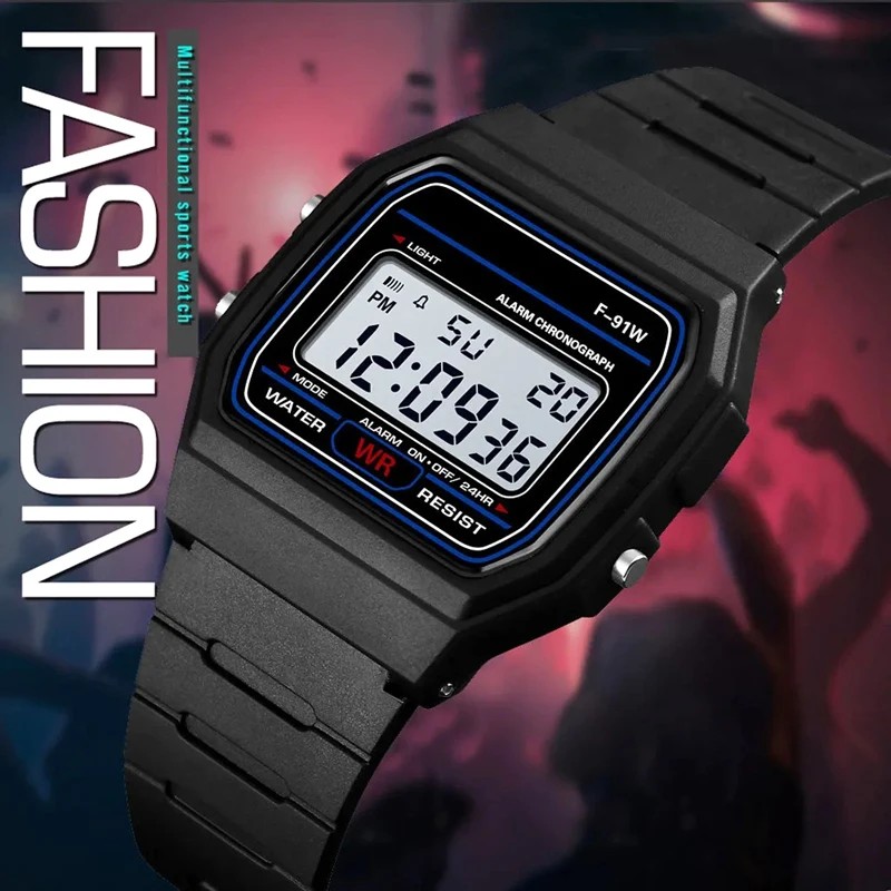 Silicone Sport Band - Sport-LED-Digitaluhren für Männer, Frauen, Kinder, einfaches