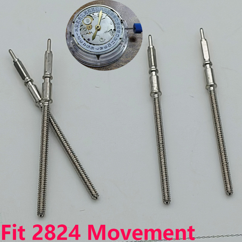 Watch Crown Stem - 2/4 Stück Ersatzteile für 2824 Uhrwerk-Kronenstiele,