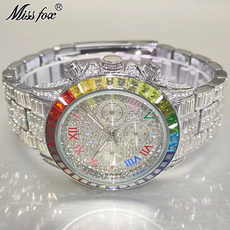 Missfox Luxus gefrorene Uhr fü – Smartwatch Watches For Men Brands Bewertung und Preis