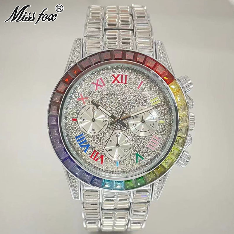 Missfox Luxus gefrorene Uhr fü – Smartwatch Watches For Men Brands Bewertung und Preis