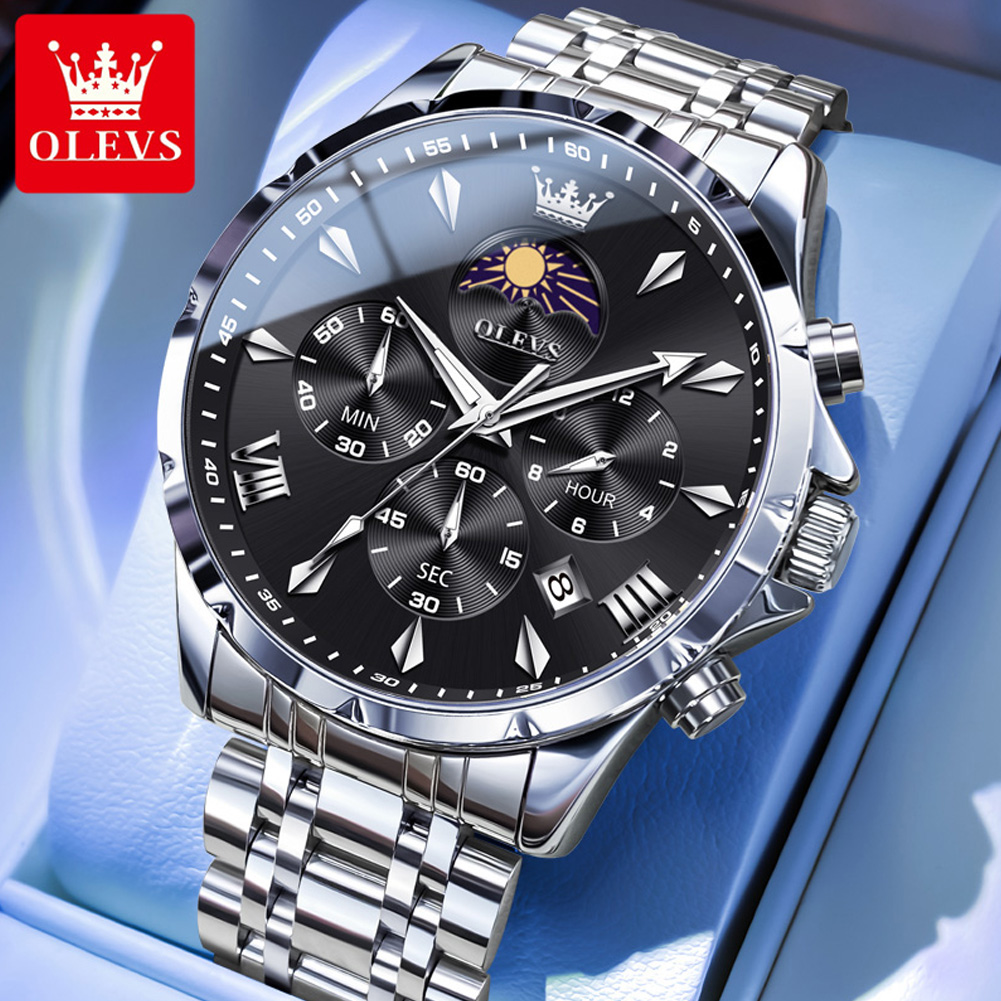 OLEVS 3653 Marken-Mondphasen-K – Smartwatch Watches For Men Brands Bewertung und Preis