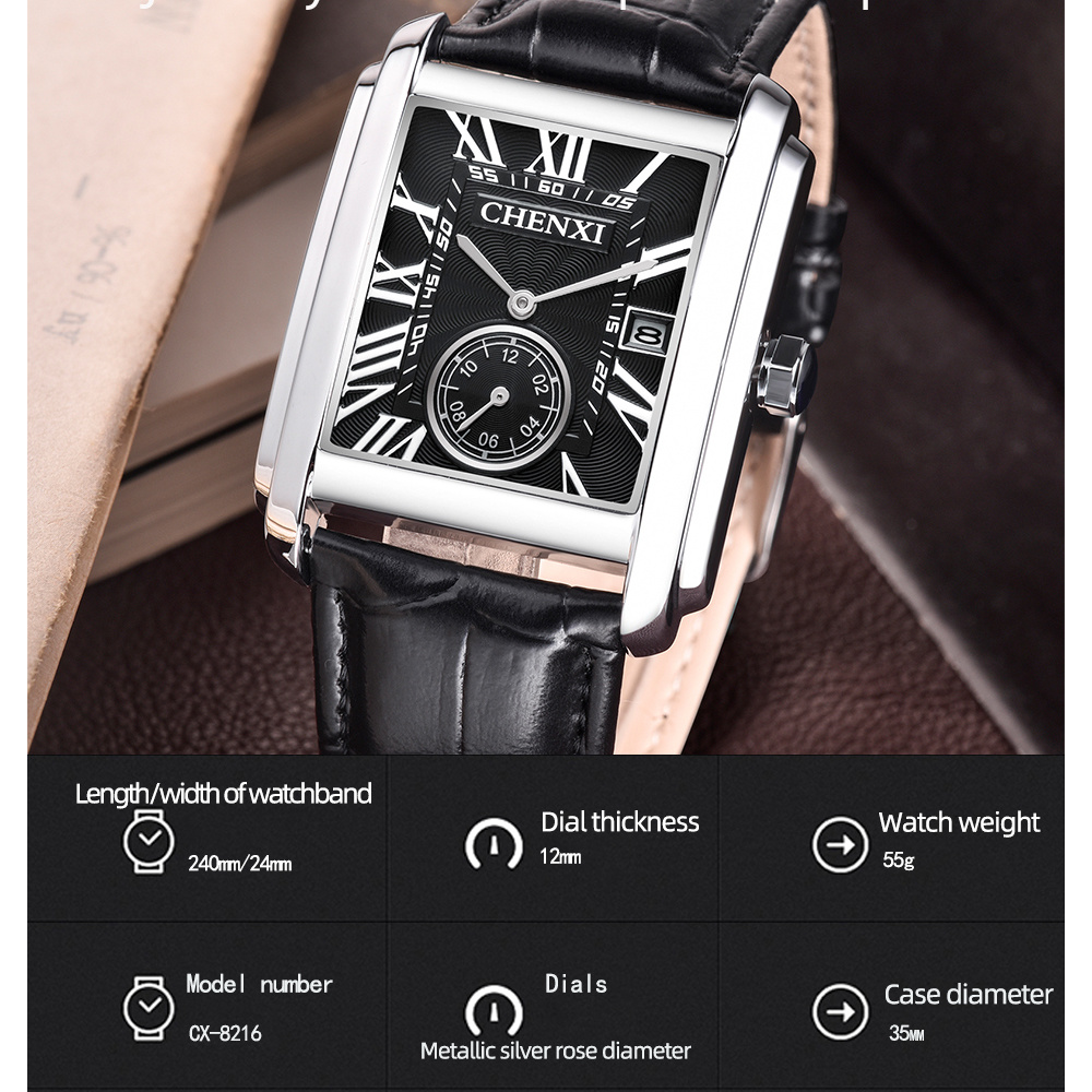 CHENXI 8216 Mode Klassische Qu – Smartwatch Watches For Men Brands Bewertung und Preis