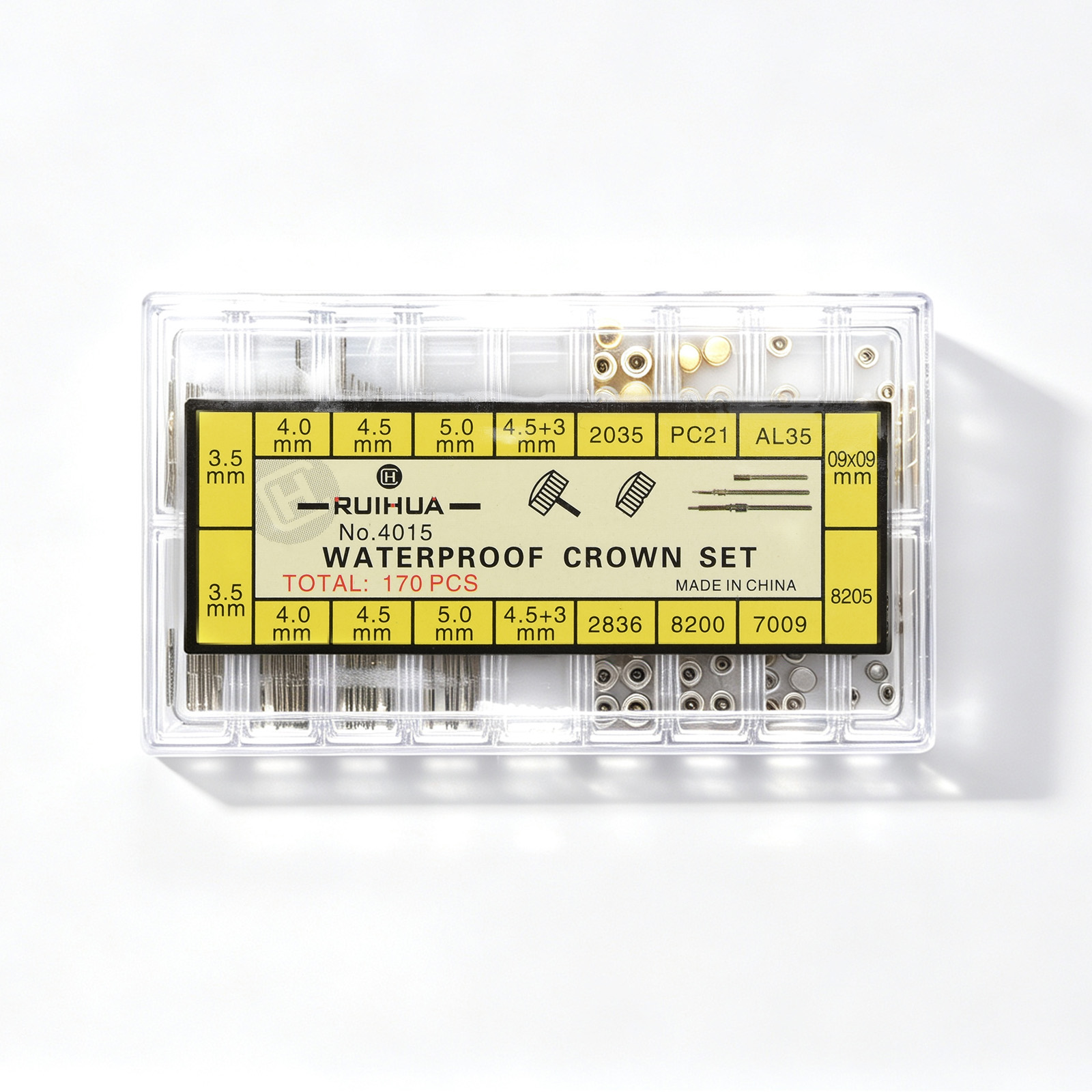 170-teiliges Set aus Edelstahl – Watch Crown Stem Bewertung und Preis